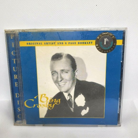 Bing Crosby Picture Disc: 1-Hour CD of Timeless Classics - Picture 1 of 5